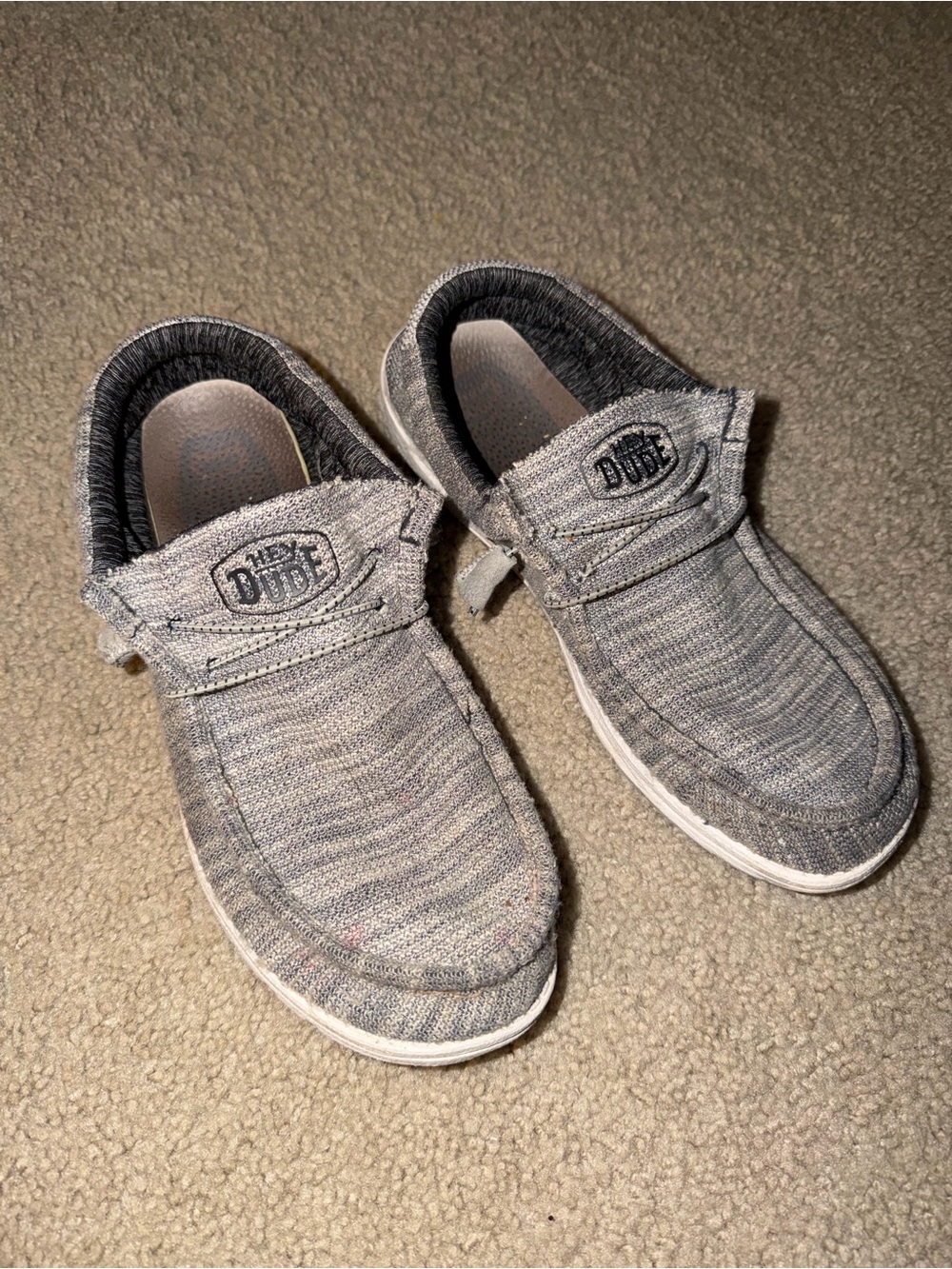 Hey Dude Men's Slip-On Loafers in Heather Gray